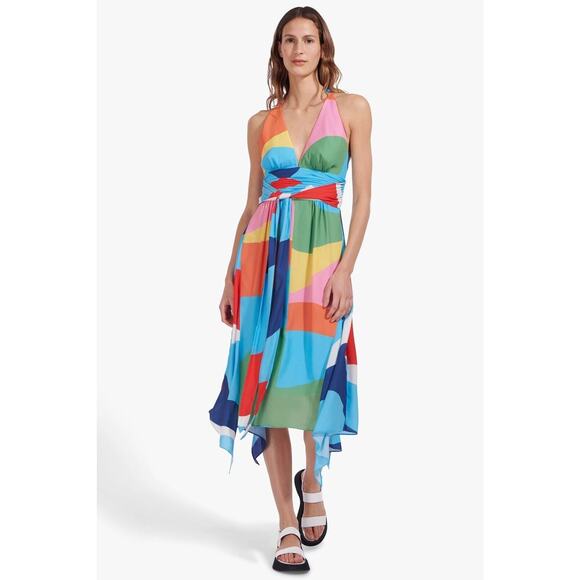 Staud Metis Dress - 4 - Capri Coastal Marble